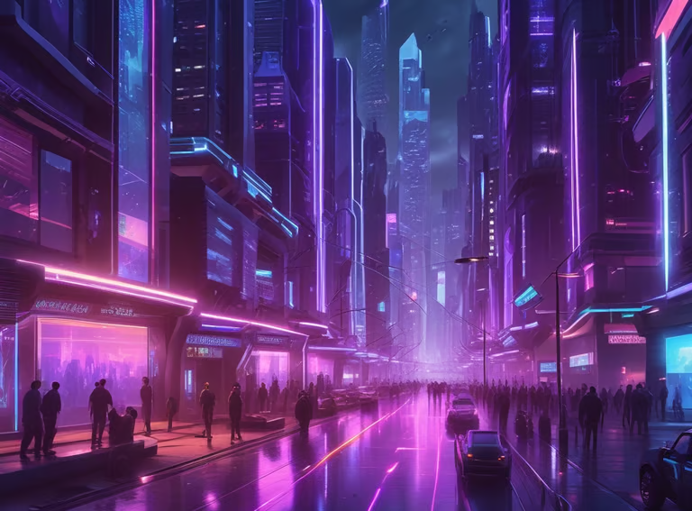 AI Tech Worlds free Midjourney Prompts pack preview for sci-fi AI images